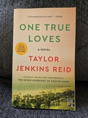 One True Loves by Taylor Jenkins Reid - Peach & Green Paperback